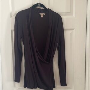 Banana Republic Plum  Women's Wrap Top